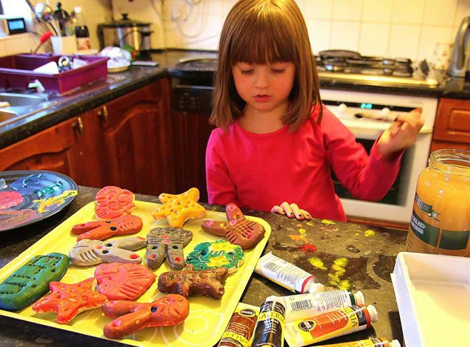 child making salf dough crafts child making salf dough crafts